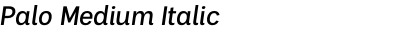 Palo Medium Italic
